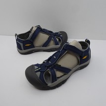 KEEN Venice H2 Hiking Waterproof Comfort Sandals Navy Blue And Grey Youth Size 6 - £21.64 GBP