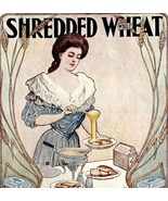 Shredded While Wheat Biscuit Advertisement 1905 Lithograph Baking Art LG... - £29.89 GBP