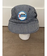 VTG Amtrak Railroad Conductor Cap Train Engineer Hat At Your Service Str... - $951.63 MXN