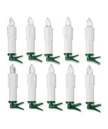 10 Count Battery-Operated White Cordless LED Clip Christmas Candles Orna... - $564.24 MXN