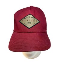 Patagonia Ball Cap Built to Endure Vintage Burgundy Cotton Snapback Adju... - $20.31