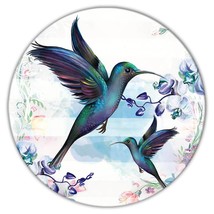 Hummingbird : Gift Coaster Bird Beautiful Flowers Decor Ecology Nature Aviary - £3.95 GBP