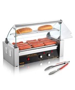 VEVOR Hot Dog Roller 5 Rollers 12 Hot Dogs Capacity, 750W Stainless Saus... - €220,94 EUR