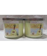 Bath &amp; Body Works 3-wick Scented Candle Lot Set 2 TOASTED PINEAPPLE MARS... - $65.41