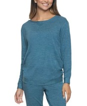 Felina Womens Taylor Boyfriend Sleep Sweatshirt Size Large,Gray/Blue Heather - £31.46 GBP