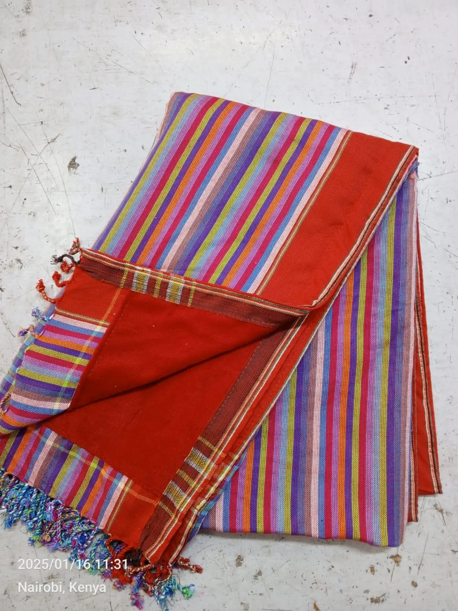 “Authentic Kikoi Wrap – Handmade African Cotton Scarf, Sarong &amp; Beach Sh... - $1,209.61 MXN