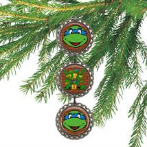 LEONARDO TMNT 3D Bottle Cap Christmas Ornament | Gift for Kids - £7.05 GBP