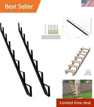 Steel Stair Stringer 7 Step, Metal Stair Stringers for Deck Height 57 in... - $231.64