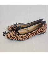 Time and Tru Women&#39;s size 10 String Bow Ballet Flats Color Leopard NWT S... - $181.73 MXN