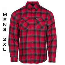 DIXXON FLANNEL x SICK OF IT ALL Flannel Shirt - Collab - Men&#39;s 2XL - Red - $79.18