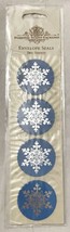 PSX Design Envelope Seals Snowflake Stickers EN09 Winter Snow Rare Discontinued - $9.47