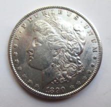 1890 Morgan US Silver Dollar 90% Pure Silver, San Francisco Mint Fine Condition - $38.61