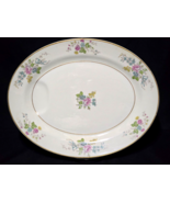 Vintage THEODORE HAVILAND H895 Rose 14&quot; x 11” Oval Serving Platter With ... - $30.04 CAD