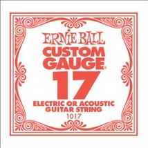 Ernie Ball Single .017 Plain Steel String - £1.20 GBP