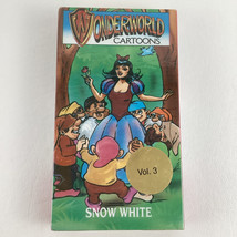 Wonderworld Cartoons VHS Tape Snow White Dwarfs Volume 3 Vintage 1990 Se... - $19.75