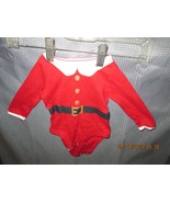 Baby Boys Size-3 Months CARTER&#39;S Christmas Santa-Suit Red Bodysuit used - $6.89 CAD