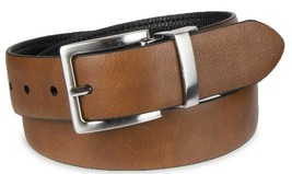 Wonder Nation Boy&#39;s Reversible Casual Belt Size XS/S (4/7) Black Brown - £9.72 GBP