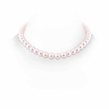 Authenticity Guarantee 
9-10mm 18&quot; Single Strand Freshwater Cultured Pearl Ne... - £483.64 GBP