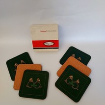 Pimpernel De Luxe Coasters English Hunting French Horn set of 6 in Original Box - £19.30 GBP