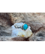 Aether-Blue Harmonizing Resonance Silver Ring Intense Peace Euphoria Luc... - $148.49