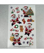 Vintage Current Christmas Stickers 1 Sheet Holiday Santa Snowman HoHoHo ... - $4.08 CAD