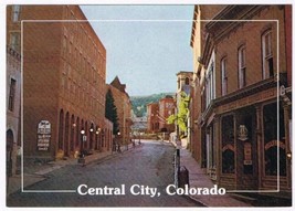 Colorado Postcard Central City Eureka St Boom Town California Gold Rush - $2.16