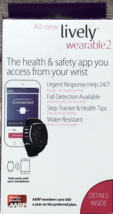 Lively Wearable2 Mobile Medical Alert Plus Step Tracker Fall Detector Black - £11.52 GBP
