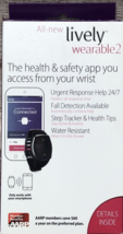 Lively Wearable2 Mobile Medical Alert Plus Step Tracker Fall Detector Black - £11.55 GBP