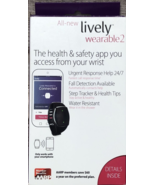 Lively Wearable2 Mobile Medical Alert Plus Step Tracker Fall Detector Black - $280.35 MXN