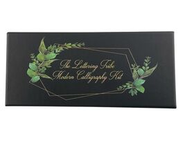 Lettering Tribe Modern Calligraphy Set 10 Nibs Black and Brown Ink Begin... - $31.43