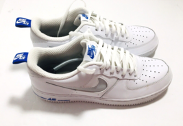 Authenticity Guarantee 
Nike Air Force 1 Low Cut Out White Royal Blue B ... - £82.13 GBP