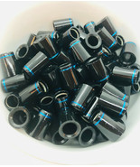 12 Premium Quality Iron Ferrules Black with Blue Ring 0.75&quot; bigger size - €20,83 EUR
