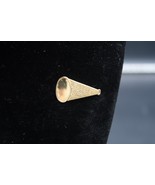 VTG Cheerleading Megaphone Pinback Gold Tone Textured Lapel Pin Tie Tack - €12,95 EUR