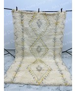 Custom abstract Morracan rug, Beni Ourain rug, Moroccan Boujaad rug, Berber rug, - £401.32 GBP