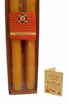 100 Percent Pure Beeswax 10&quot; Colonial Tapers Candle Pair, Natural Honey Scent - $17.00