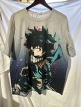 My Hero Academia T-Shirt Size Large L Anime Graphic Tee - £19.46 GBP