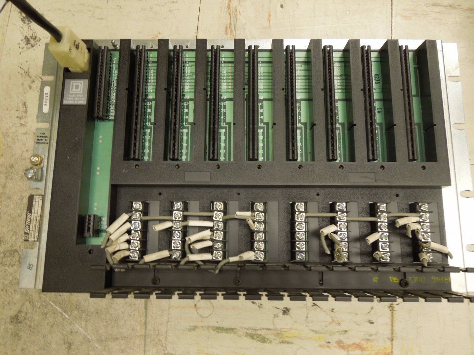 Square D Sy/Max 8030 CRK-200 I/O Rack Assembly 8 Slot Chassis Used - $100.00
