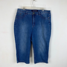 Gloria Vanderbilt Women&#39;s The Perfect Fit Capri Blue Jeans Sz 18 Control... - $19.75