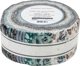 NIP SEALED Robert Kaufman Feathers &amp; Flora Roll-up JELLY ROLL 40 Strip Q... - £26.24 GBP