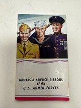 1944 WWII Booklet of Medals and Service Ribbons Booklet of US Armed Forces - £15.90 GBP