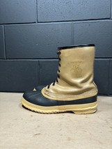 Vintage Sorel Arctic Pac Wool Tan Leather &amp; Rubber Snow Boots Men’s Size... - $34.96