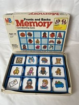 Vintage 1980 Fronts &amp; Backs Memory Card Matching Game Milton Bradley COM... - £14.93 GBP