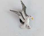 Vintage Beautiful Flying Seagull Lapel Hat Pin - $8.25