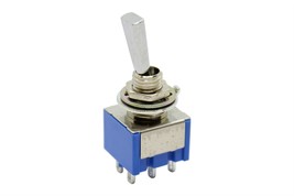 Mini Flat Paddle Toggle Switch 2-Way On-On Chrome - £27.07 GBP