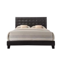 Masate Queen Bed, Espresso Faux Leather - $224.00