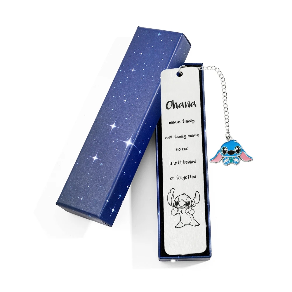 Ohana Means Family Stitch Bookmark Cartoon Kawaii Page Mark School -SQ17... - €3,83 EUR