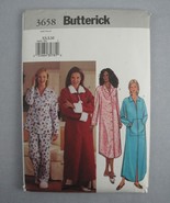 Butterick 3658 Robe Bathrobe Nightshirt Pajama Pants Shirt Top Jammies X... - £6.51 GBP