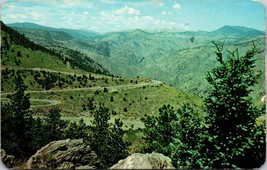 Lariat Trail From Wildcat Point Lookout Mountain Colorado Postcard - £7.86 GBP