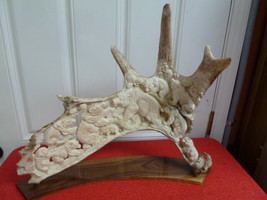 (bear-52) bear family of shed ANTLER figurine Bali detailed carving Arct... - $18,489.26 MXN