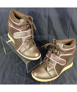 Shoes of Soul Womens Wedge Boots Brown Pink Sz 8 - $17.71 CAD